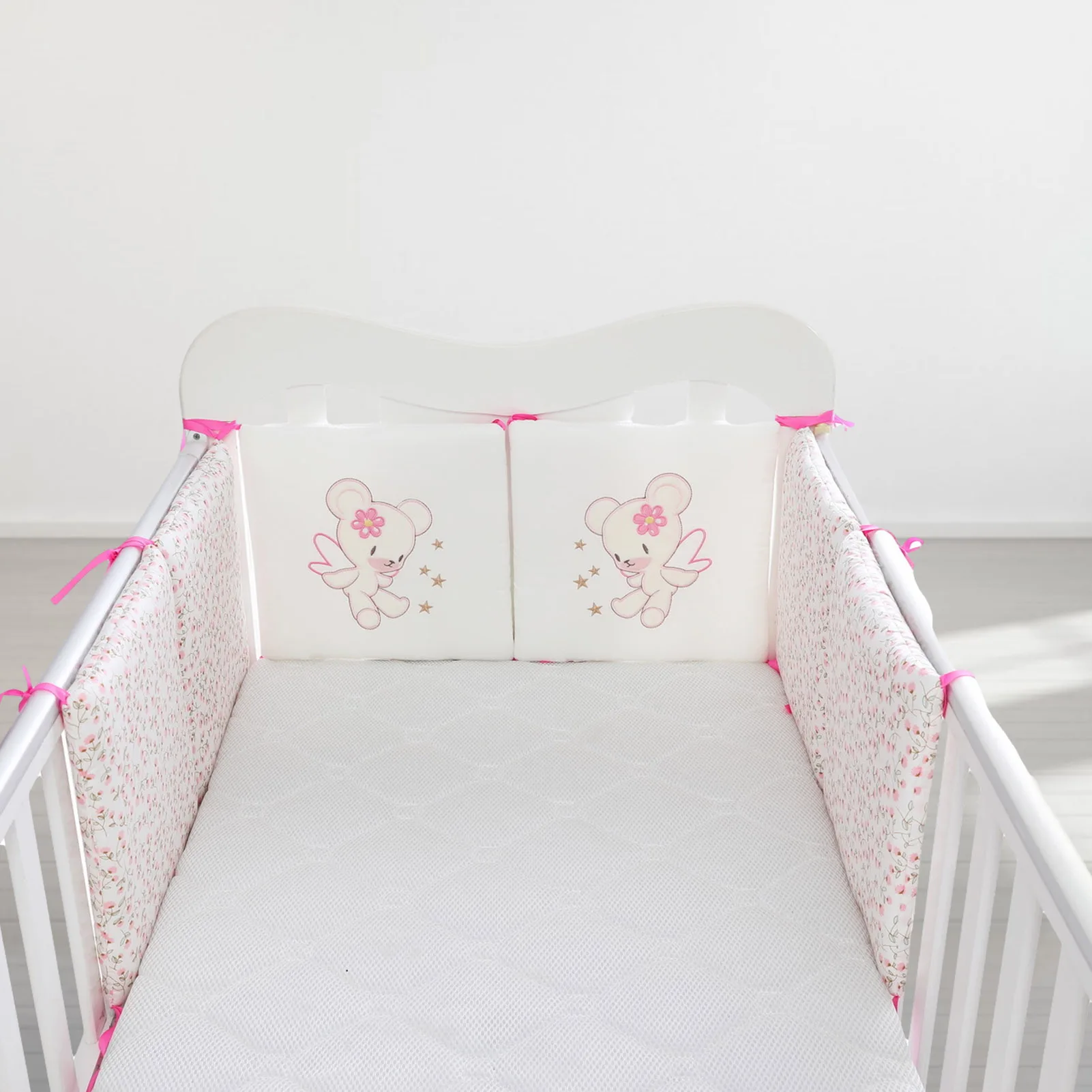 Baby Bed Crib Bumper Cushion Cartoon Guard Fence Cotton Safety Protection
