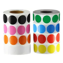 Étiquettes autocollantes rondes vierges faites à la main de 1 pouce, 100 à 500 pièces, pour Scrapbook, pour emballage de cadeau, fournitures de papeterie pour fête d'anniversaire, mignonnes 