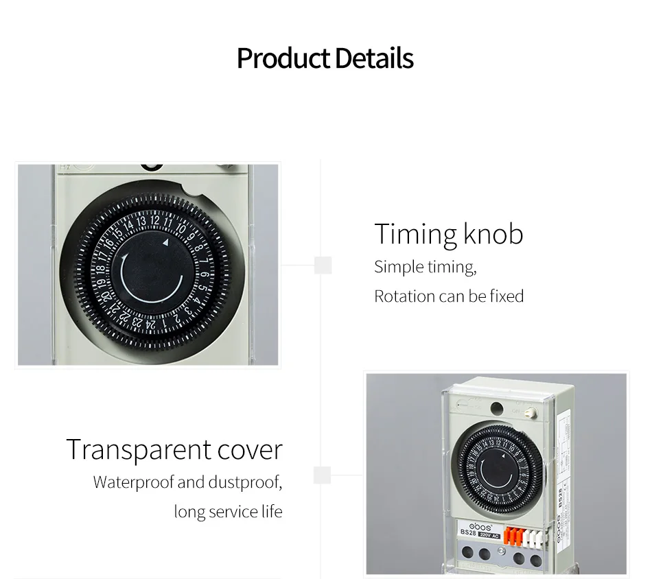 OBOS бренд 110V~ 240V механический тип 24 часа таймер с 48 раз ВКЛ/ВЫКЛ в день мин интервал времени 30 мин