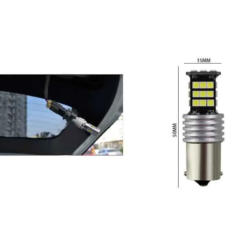 2 шт. светодиодные лампы фары 24Smd автомобиль обратный изгиб танцевальные огни поворотник декодирование фары заднего хода