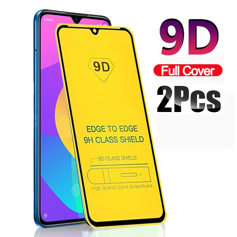 2 шт Полное покрытие из закаленного стекла для Xiaomi mi CC9 CC9E A3 A3Lite защита экрана на Xio