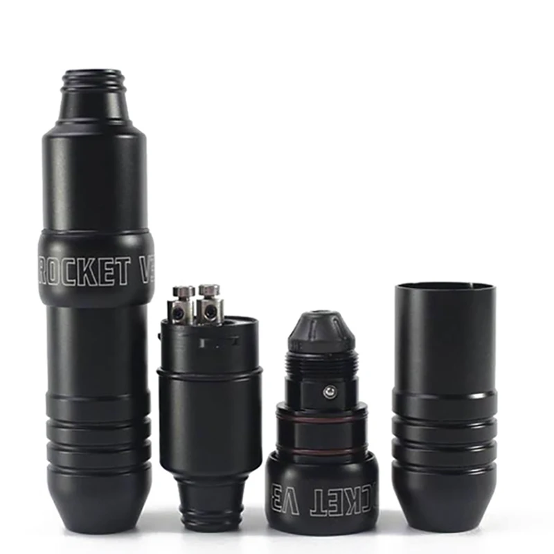 B 1pc Professional Rocket V3 Rotary Tattoo Machine Aluminum Tatoo Pen Electric Strong Quiet Motor Liner And Shader Machine Tattoos - Цвет: B