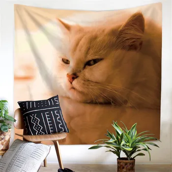 

Creative Cool Cats Pattern Tapestry Pug Dog Rectangle Dropshipping Wall Tapestry Animal Custom Home Decor Wall Cloth