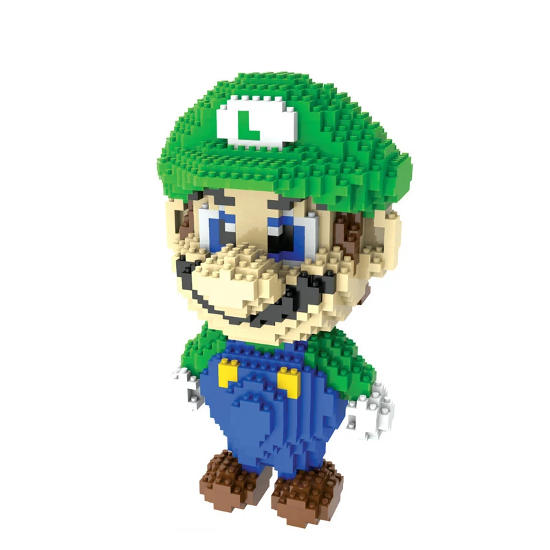 New Movies Series Toys Compatible Legoingzk Movies Mario Totoro No Face Man Building Blocks Birthday Gift for Children