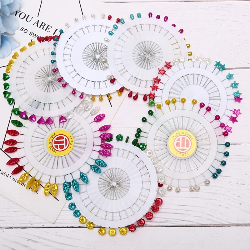 30 шт./компл. красочные сердца лист звезда шаль Хиджаб булавки абайя броши для