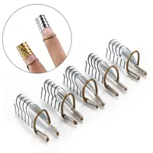 5 pçs profissional prego arte c curvado formas de guia reutilizável uv gel ferramenta acrílico francês dicas extensão builder manicure acessórios
