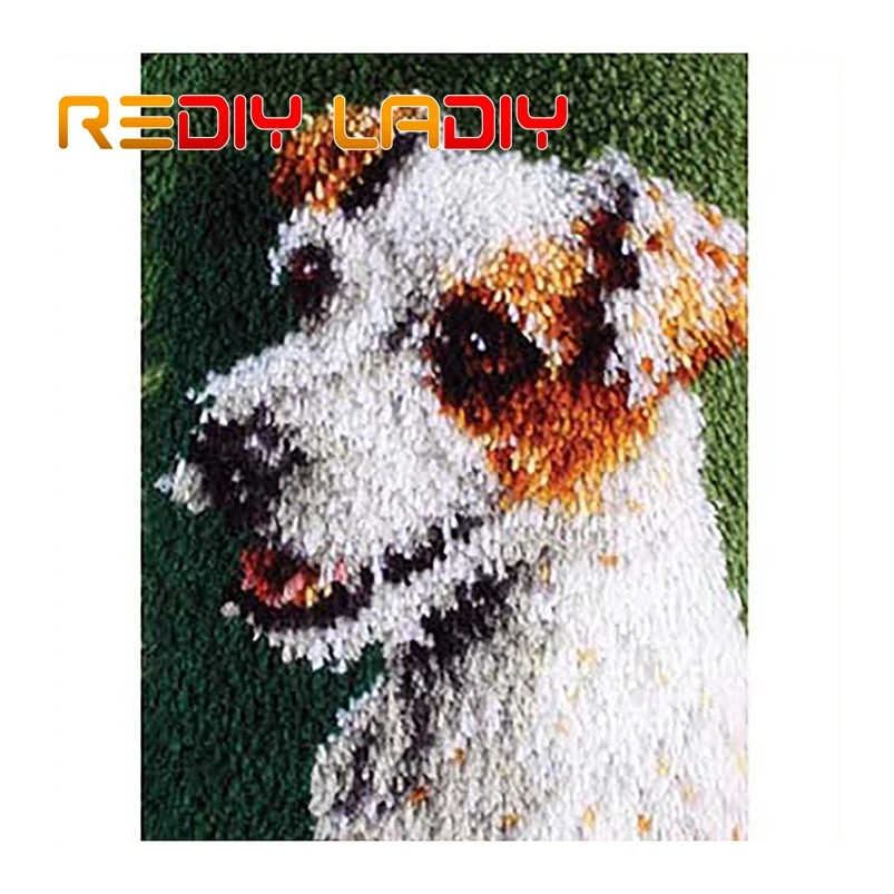 Ковер с защелкой белый коврик для щенка вязаный крючком ковер 100% акриловая пряжа