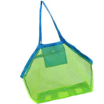 

1pc Mesh Tote Bags Toys Storage Bag Large Capacity Kids Beach Toy Storage Bag Portable Outdoor Toy Pouch