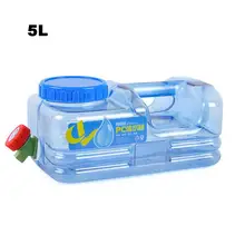 5л большая вместительность галлон бутылка для воды с краном многоразовый пластиковый контейнер для бутылки воды на крышке анти-всплеск автомобильный кувшин