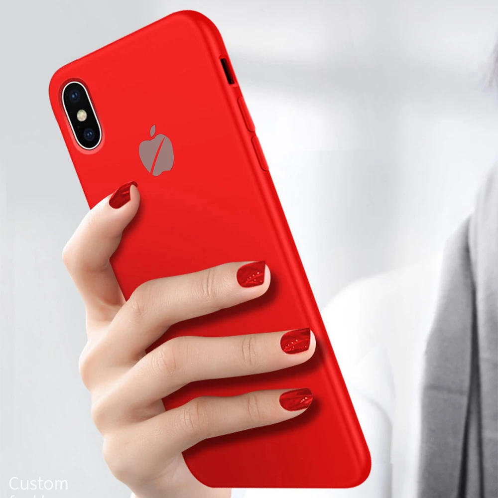 Однотонный силиконовый чехол s для iphone XR X XS Max 6 6S 7 8 Plus 11 11Pro Max милый мягкий модный чехол для телефона 12,3