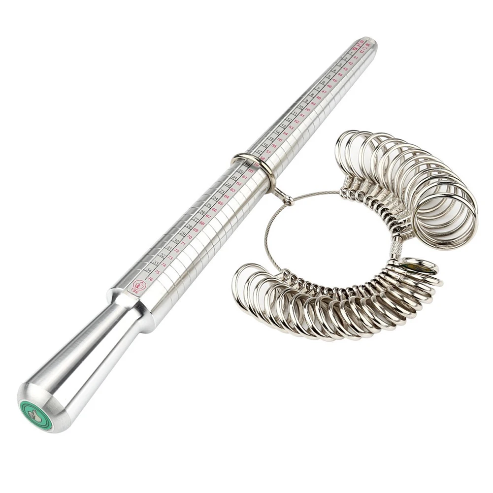 Steel Ring Size Forming Measuring Tool Craft Hammering Shaping Jewelry Mandrel Kit