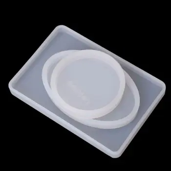 

22Pcs Coaster Silicone Resin Mold Round Square Rectangle Heart Oval Molds Kit DXAA