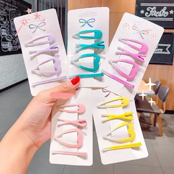 

Headdress Hairpin Hair Geometric Clip Girl Glitter Dripping Net Children's New Korean Hairgrip Girls Snap Hair Clips