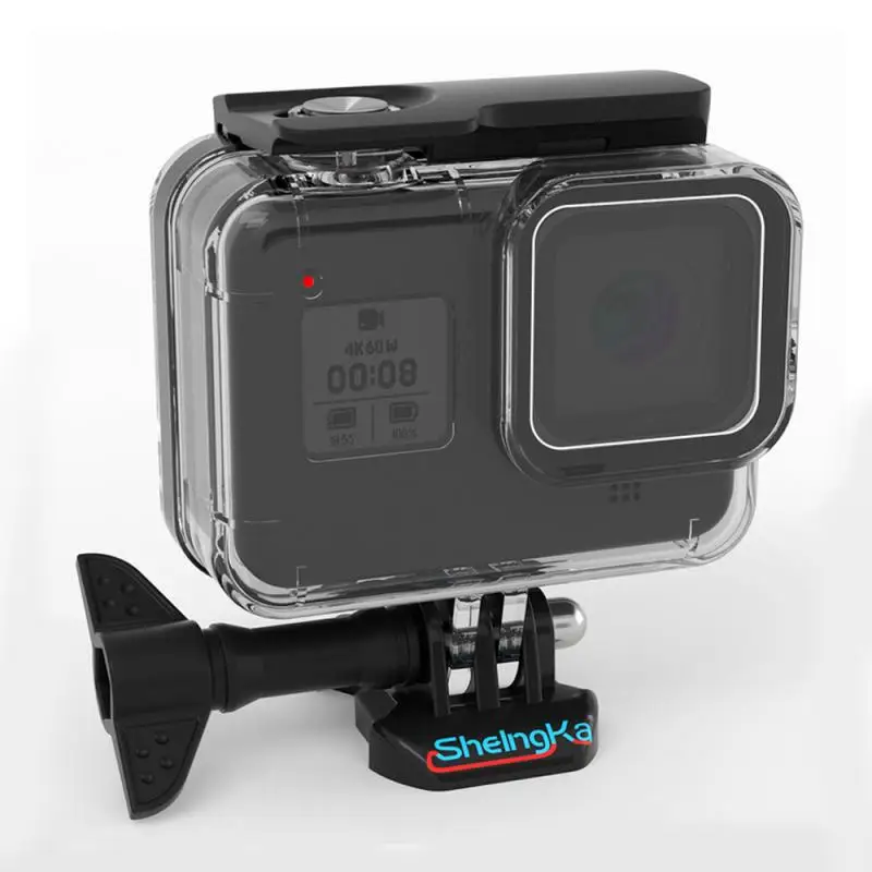 60M GoPro Hero 8 черный подводный водонепроницаемый защитный чехол для камеры