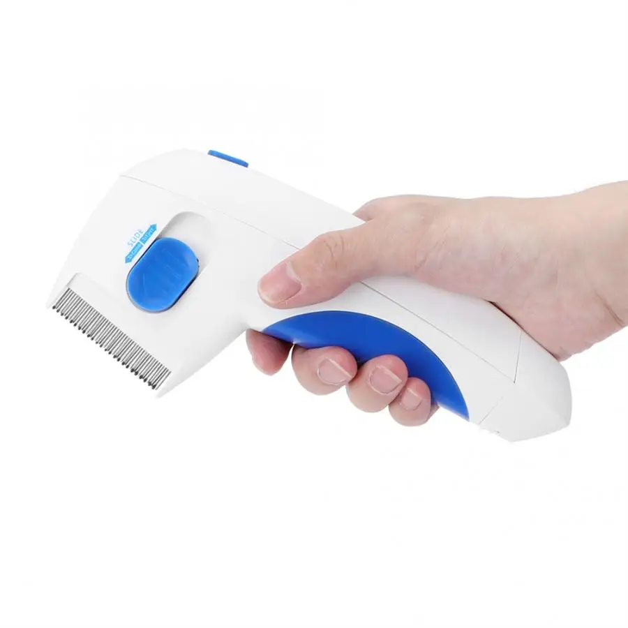 Pet Electric Flea Cleaner Comb Cleaning Tool with Detachable Blade for Dog Cat