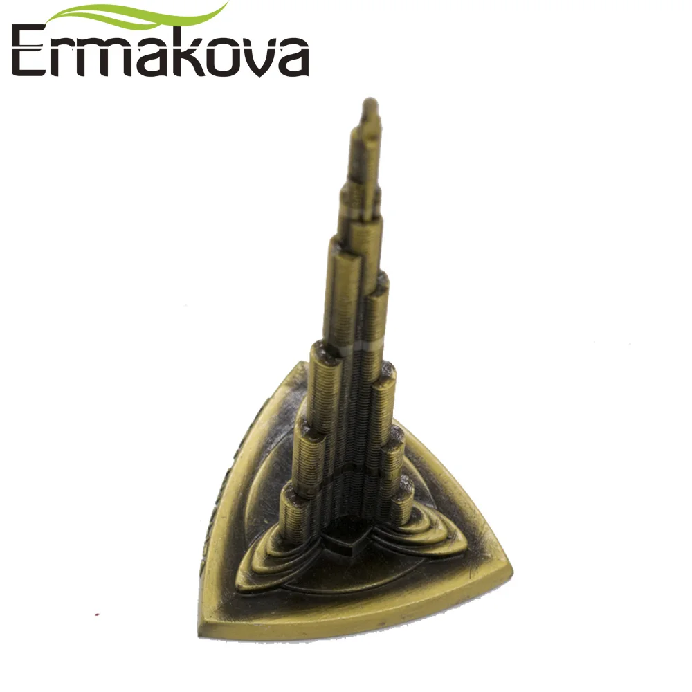 Металлическая Башня ERMAKOVA Burj Khalifa модель башни Дубая фигурка всемирно известной