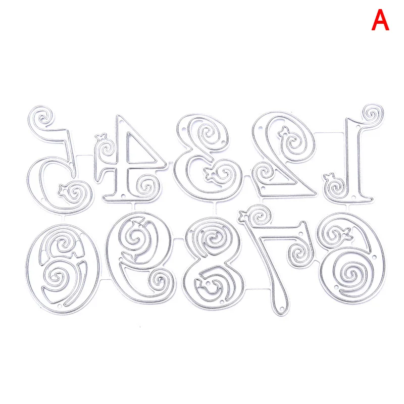 1pc 0 9 number metal cutting dies stencil diy embossing card craft dies scrapbooking aliexpress home garden