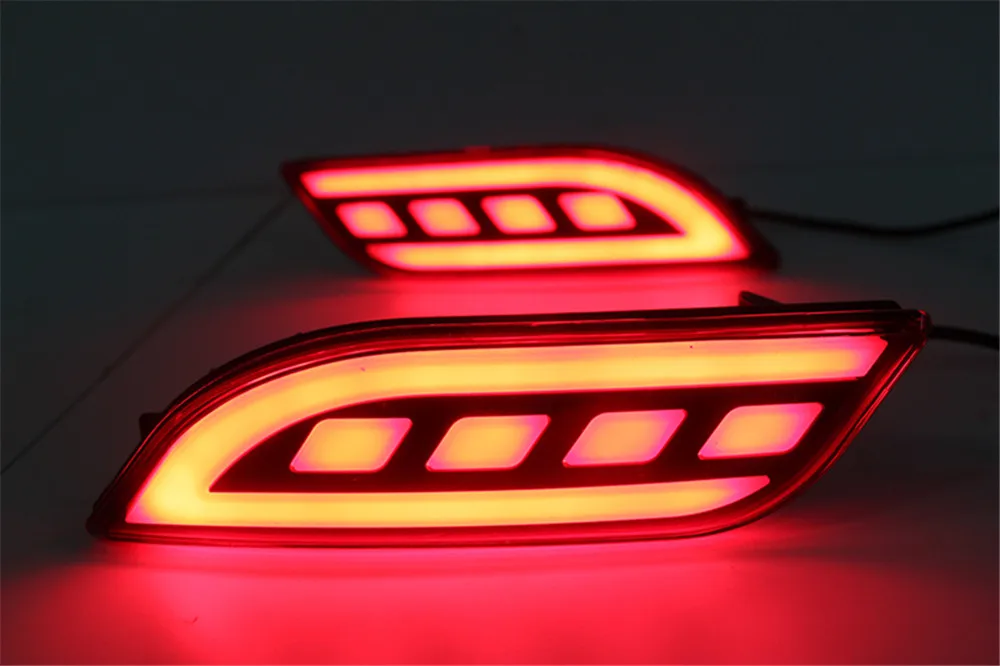 Автомобильная проблесковая 2 шт. Светодиодный отражатель задний бампер