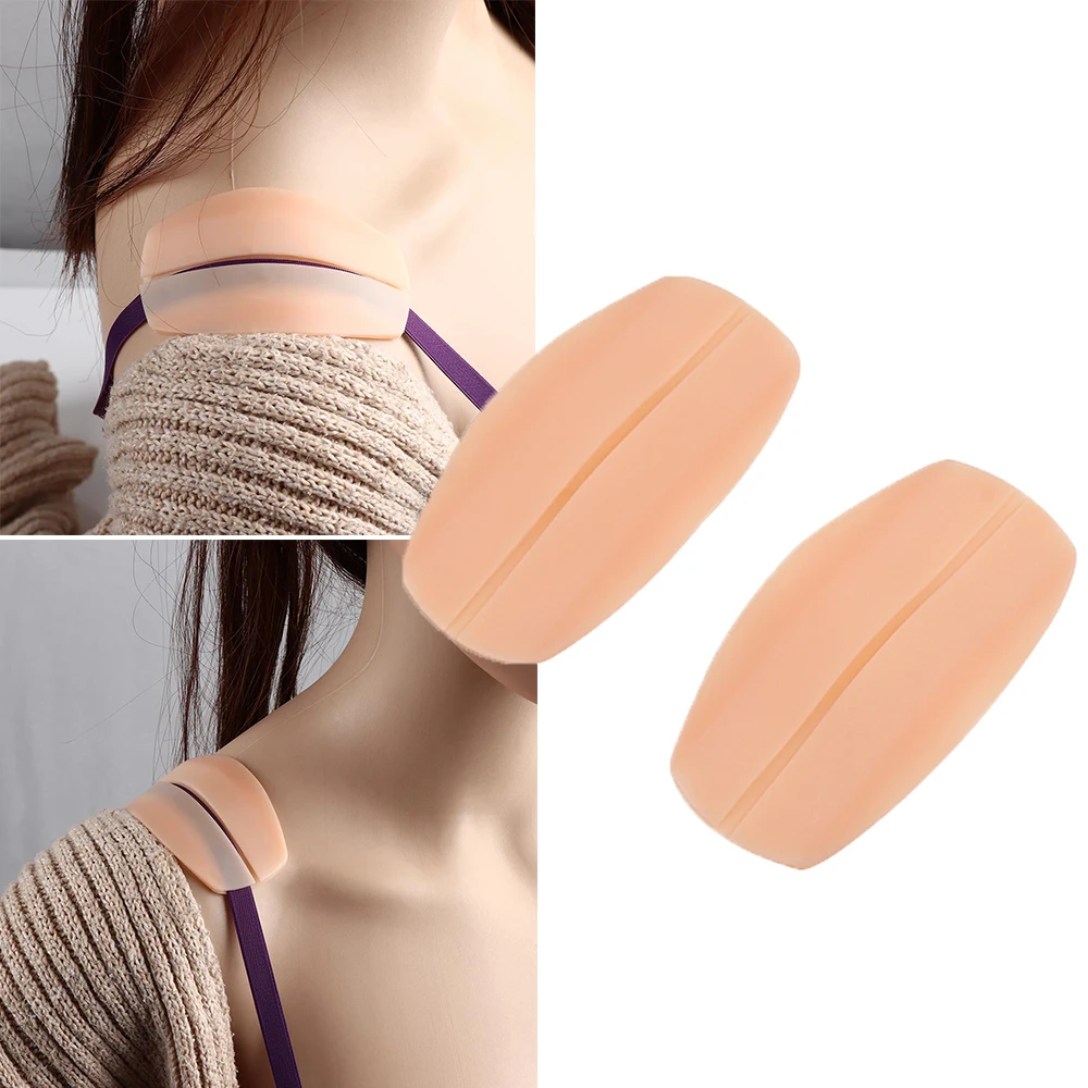 

1 Pair Silicone Non-slip Shoulder Pads Supple Texture Soft Bra Strap Holder Cushions Pain Relief for Woman Intimates Accessories