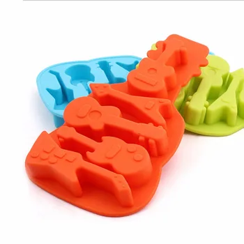 

1PCS Cookware Dining Bar Non-Stick Cake Decorating High Quality Fondant Soap Mold Guitar Shape Silicone 3D Mold