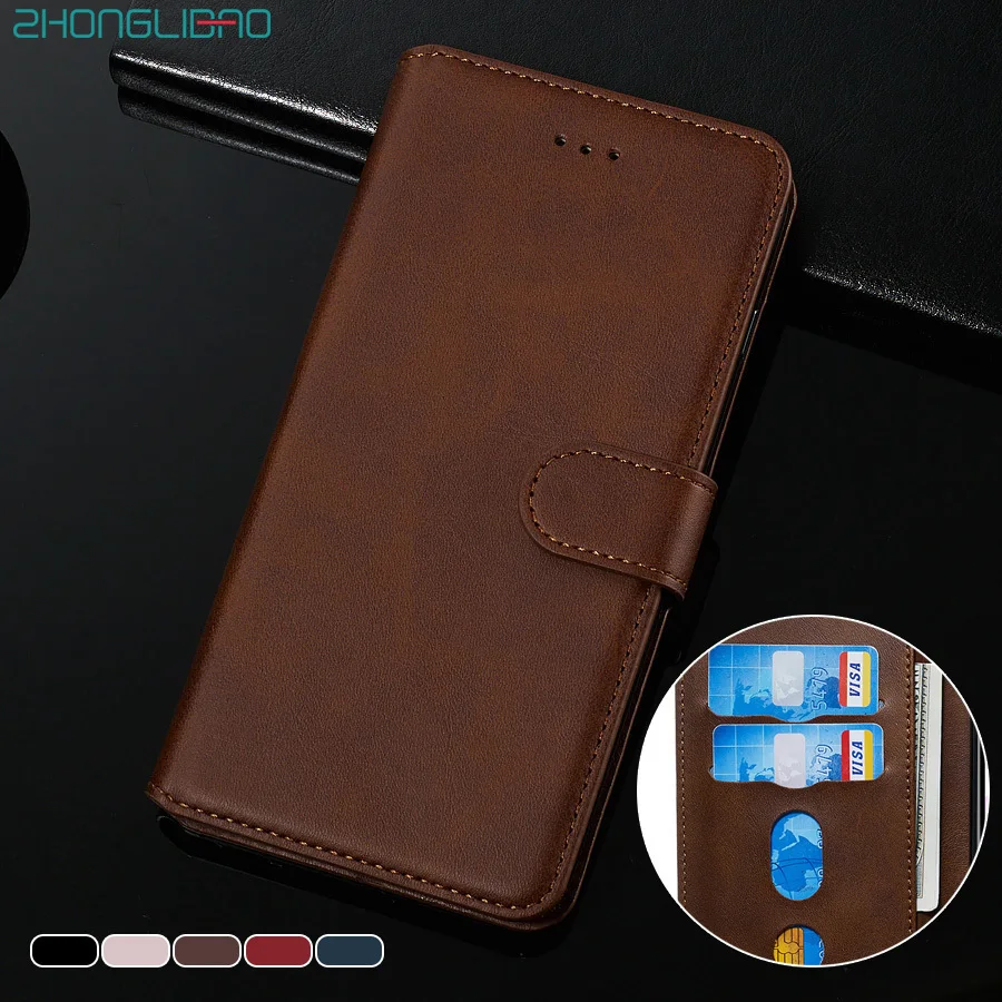 Кожаный флип чехол для Motorola MOTO G8 P40 G6 2018 E5 E6 G7 PLUS Z4 PLAY POWER One Action Macro Card Holder кошелек
