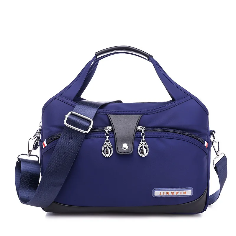 Новая модная сумка через плечо из ткани Оксфорд, большая вместительность, женская сумка-светильник для отдыха и путешествий, ручная сумка-мессенджер - Цвет: Синий