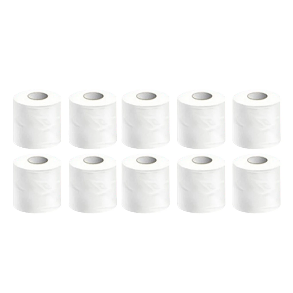 10 Rolls Table Roll Paper Multi-Fold White Toilet Tissue For Home Daily Use | Обустройство дома