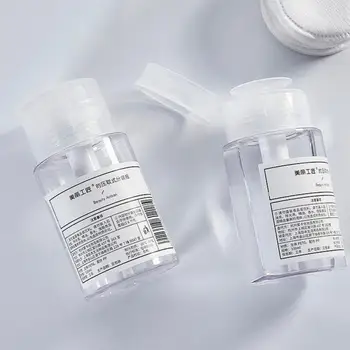 

In Stock 100ml Travel Outdoors Plastic Handy Press-type Bottling Lotion Remover Water Empty Bottle Containers Skin Care Tool