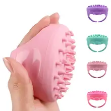 Шампунь для спа-процедур щетка мини Массажная расческа для головы ручной массажёр кожи головы душ ванна Расческа реквизит мягкий инструмент для укладки