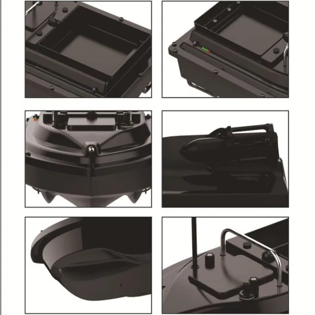 500M High-Speed Dual-Motor RC Bait Boat GPS Location Auto Return Fixed Speed Cruise 2KG Heavy Load Night Light RC Fishing Boat 6