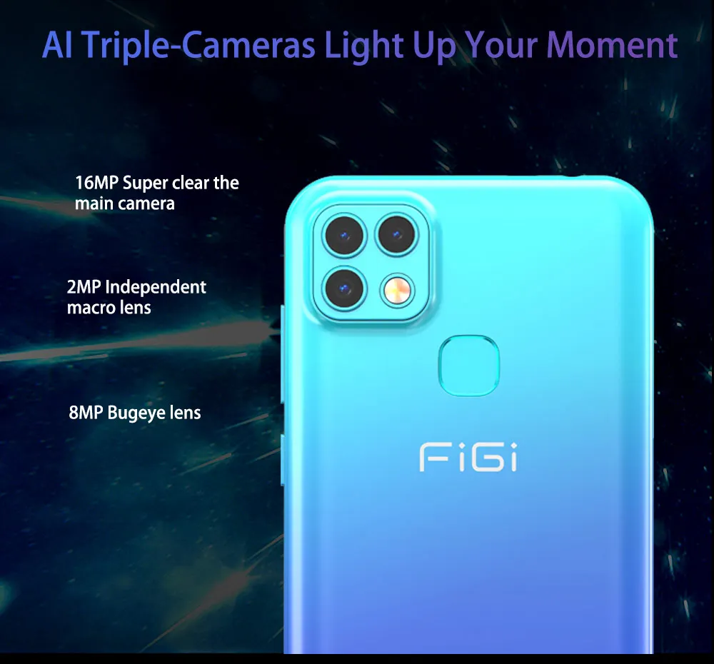 Telefone Celular Figi Nota Pro Smartphone 6.6 Display Helio P25 Octa Núcleo 4gb 128gb 4000mah Bateria Android Móvel 16mp Cam 1 4 6.6 display display display helio p25 octa