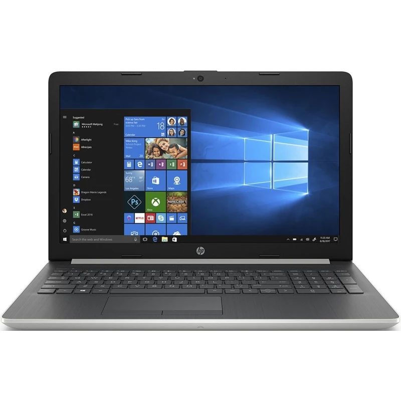 Ноутбук HP 15-da0367ur Intel Core i3 7020U/8Gb/256Gb SSD/No ODD/15.6&quot FHD/NVIDIA GeForce MX110 2Gb/Cam/Wi-Fi/BT/DOS/Silver |