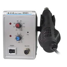 858A пистолет горячего воздуха термостатическая станция для демонтажа заводской инструмент для мобильного телефона 150-500 градусов