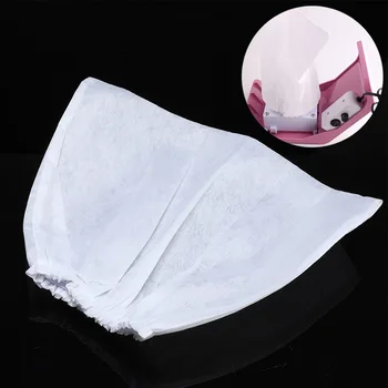 

10pcs Nail Dust Collect Bags Nail Art Tool Storage Bag elasticity Dust Suction Collection Bag Non-Woven Replaceable Washable Bag