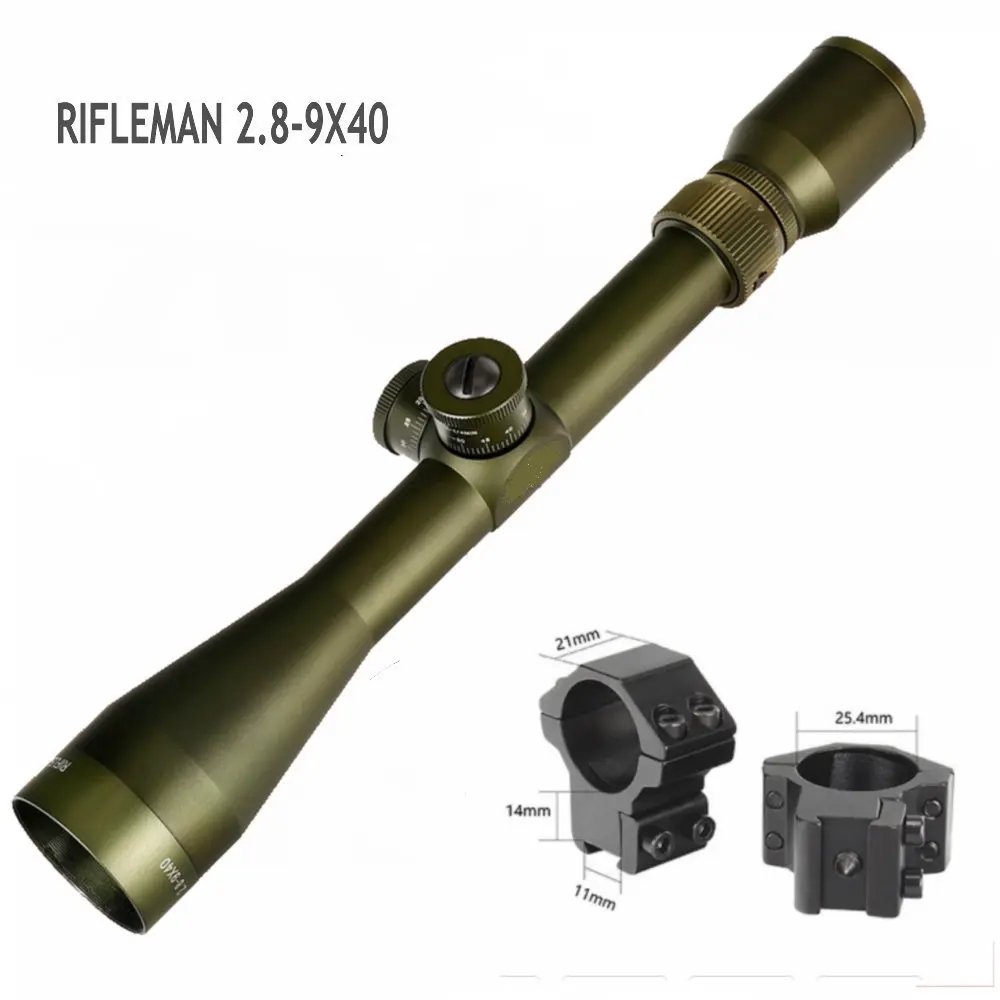 EB RIFLEMAN 2,8-9X40 FFP охотничий прицел первая фокальная плоскость стеклянный гравированный тактический прицел оптические прицелы Сброс блокировки - Цвет: Dovetail Low