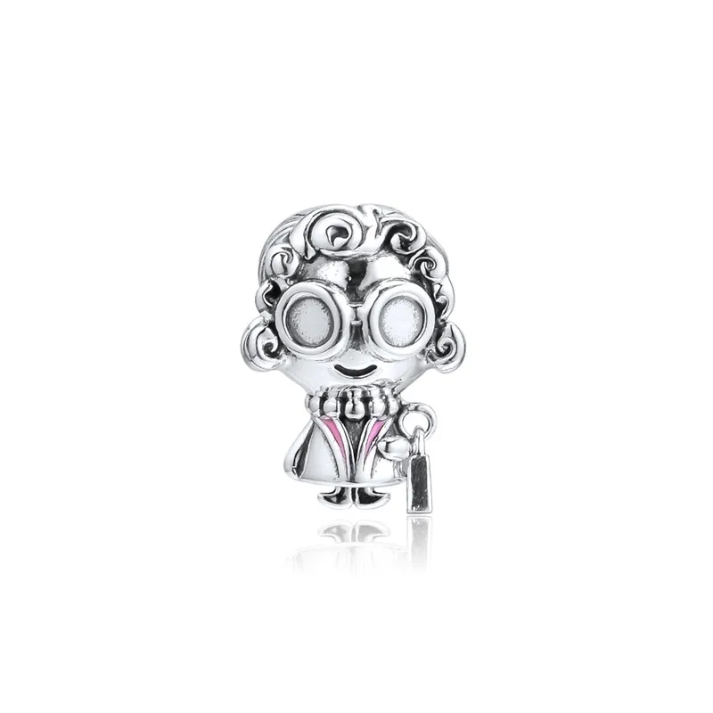 Семейная вывеска Mr& Mrs Wise Hat Мальчик и косички талисман для девушки бусины для браслетов женские талисманы Изготовление ювелирных изделий DIY серебро 925 пробы - Цвет: C