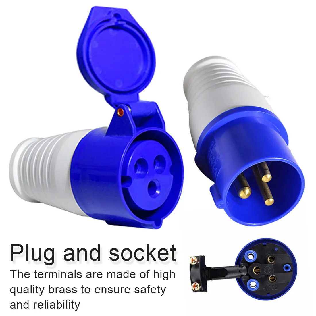 

3 core 16A waterproof explosion-proof Plug and Socket Industrial plug and socket connector electric