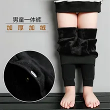 Г. Осень-зима, стиль, теплые штаны для мальчиков, бархатные леггинсы плотные цельнокроеные брюки с хлопковой подкладкой для мальчиков