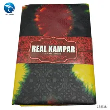 LIULANZHI африканская базин ткани смешанный краситель печати полиэстер Базен riche Ткань 5 ярдов Базен XD13BL