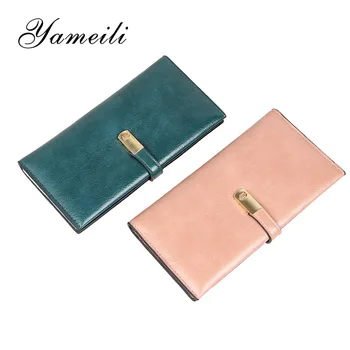 

2020 New Style Women's Two-fold Large Capacity Clutch Verticle Ultra-thin Wallet Large Bills Bit Wallet Clutch Bag