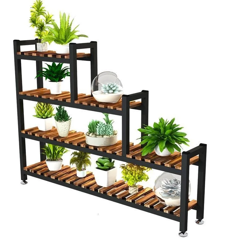 Interior Suporte Flores Table Huerto Urbano Madera Rak Bunga Pot For Indoor Dekoration Outdoor Stand Flower Rack Plant - Цена: 5 071,36 - 16 074,05 руб.