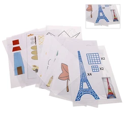 Moule à papier spécial au hasard, modèle A4, plaque de copie 3D pour stylo d'impression 3D, pochoirs de dessin pour enfants et Doodle XP, 20 pièces 