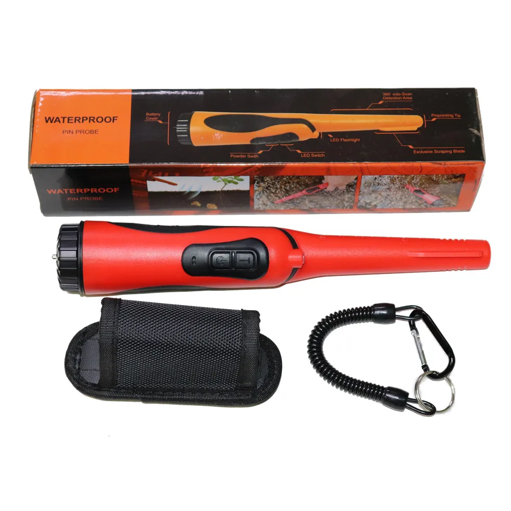 Newest Arrival Underwater Waterproof Super Sensitive Handheld Metal Detector LED Flashlight IP68 Gold Detector Security Probe