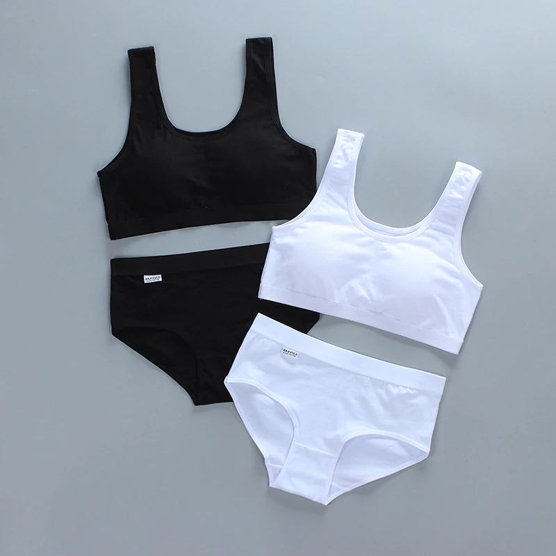 Girls Puberty Bra Set Children's Underwear Training Bras For Teenager