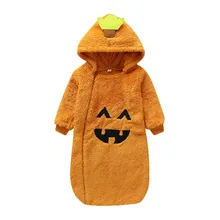 Beautiful Cute Sleeping Bags Cartoon Long Sleeve Baby Infant Girls And Boys Baby Halloween Pumpkin Pajamas For Baby