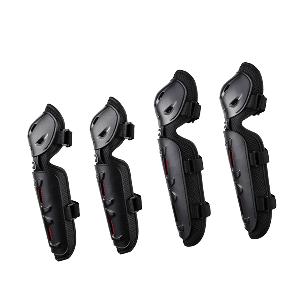 4x Motorcycle Elbow Knee Pad Men Protective Gear Knee Gurad Knee Protector Safty Equipment Gear Motocross Protective Accessory