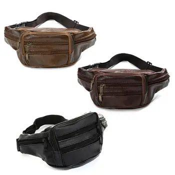 

Waist Packs Men Organizer Travel Fanny Pack Necessity Waist Belt Mobile Phone Bag with 7 Pockets M6CC