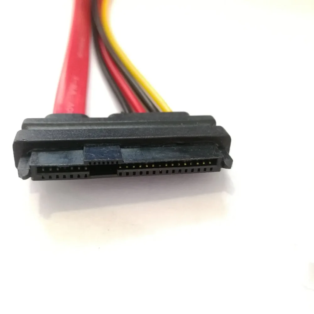 SFF-8482 SAS 29P 29-polig auf SATA mit IED 4-poligem Stromversorgungskabel, Server-Festplatten-Datenkabel – Detail 4