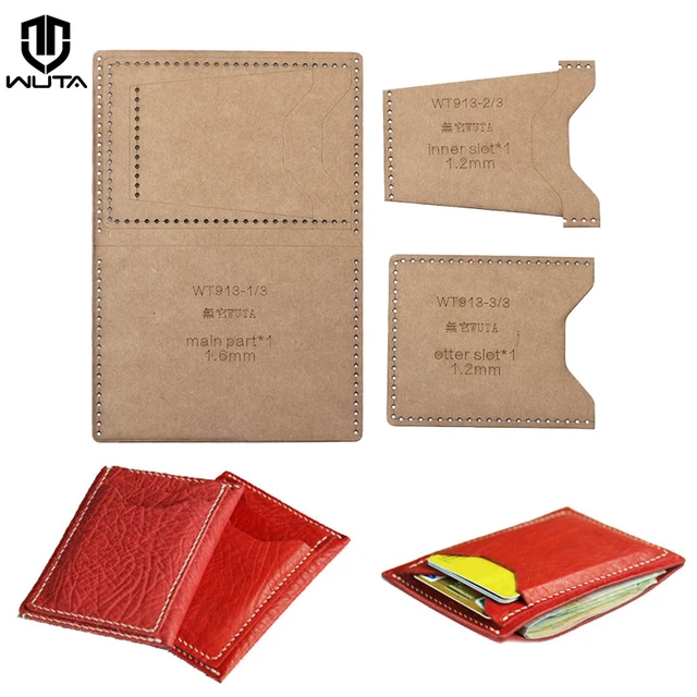 WUTA Diy Semi-finished Leather Kit Passport Holder Cover Wallet