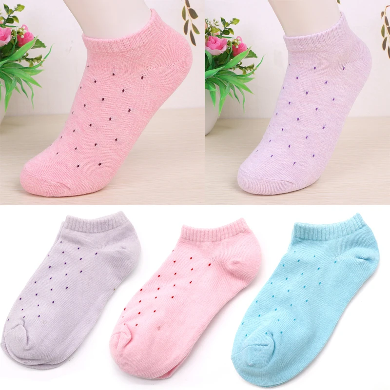 3Pair Style 9 3 пара/лот, цветные носки, забавные милые короткие носки для девочек и женщин, короткие носки в полоску для женщин и девушек, 4 сезона, Meias - Цвет: 3Pair Style 9